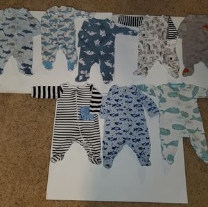 Footie sleepers lot